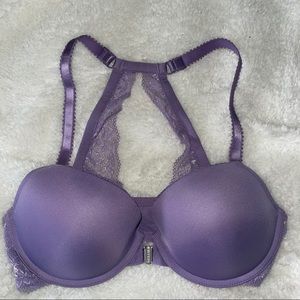 NWOT torrid lace racer back bra in purple